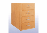 DIVERSIFIED WOODCRAFTS Wood High Base - 4 drawers