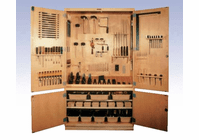 DIVERSIFIED WOODCRAFTS Woodworking Tool Storage Cabinet – 48” w/Tools