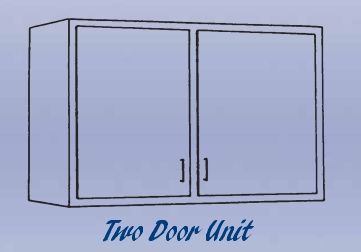 DIVERSIFIED WOODCRAFTS Double Door Unit - Wall Mounted Cabinet-11 Wt-90