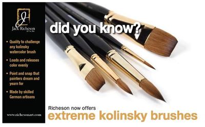 RICHESON Extreme Kolinsky Round Brushes - Series 7777 - Click to enlarge