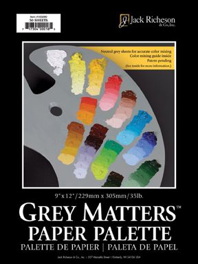 RICHESON Grey Matters Palette Pad 12in. x 16in. - Click to enlarge