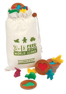 Guidecraft 3D Feel & Find World Icons