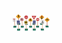 Guidecraft 7" Block Play Traffic Signs