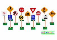 GUIDECRAFT 7" TRAFFIC SIGNS (13/SET)