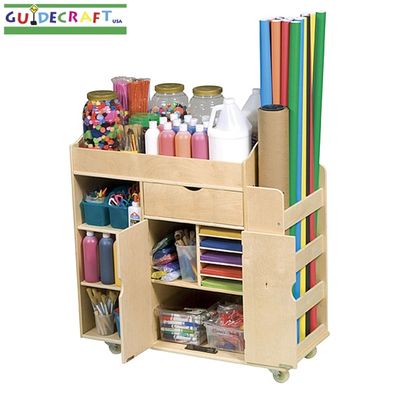 GUIDECRAFT Art Activity Cart (All Wood) - Click to enlarge