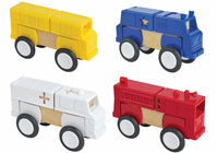Guidecraft Block Mates Comm Vehicles