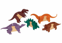 Guidecraft Block Mates Dinosaurs