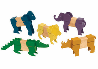 Guidecraft Block Mates Safari Animals