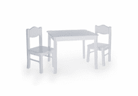 GUIDECRAFT Classic Table & Chair Set - Gray