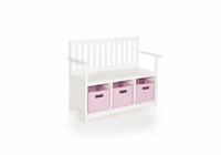 GUIDECRAFT Classic White Storage Bench