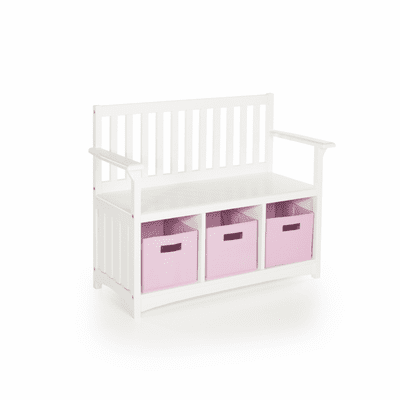GUIDECRAFT Classic White Storage Bench