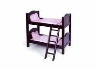 GUIDECRAFT Doll Bunk Bed Espresso