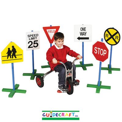 Guidecraft Drivetime Signs - Set of 6