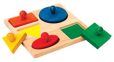 Guidecraft Geometric Puzzle Board
