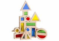 Guidecraft Jr. Rainbow Block 20 Piece Set