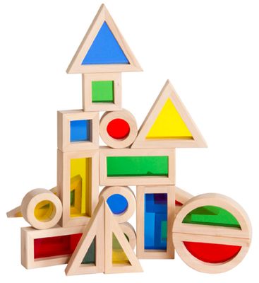 Guidecraft Jr. Rainbow Block 20 Piece Set