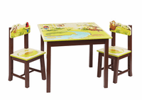Guidecraft Jungle Party Table and Chairs Set