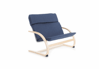 GUIDECRAFT Kiddie Rocker Couch - Denim