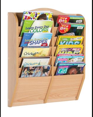 Guidecraft Magazine Rack 12 Section
