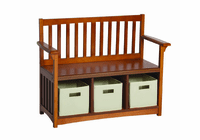 Guidecraft Mission Storage Bench&Bins