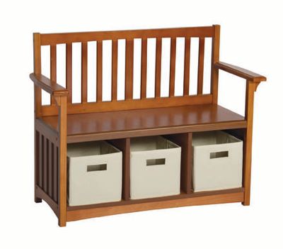 Guidecraft Mission Storage Bench&Bins - Click to enlarge