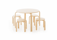 GUIDECRAFT Nordic Table & Chairs -Natural