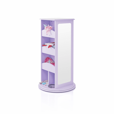 GUIDECRAFT Rotating Dress-Up Storage Center - Lavender
