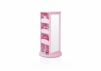 GUIDECRAFT Rotating Dress-Up Storage Center - Pink