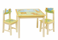 Guidecraft Savanna Smiles Table and Chairs Set