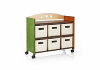GUIDECRAFT See & Store Rolling Storage Center