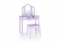 GUIDECRAFT Vanity and Stool - Lavender