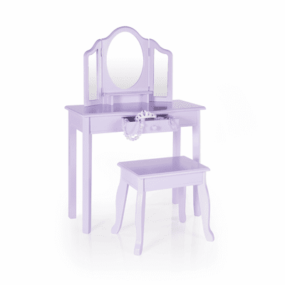 GUIDECRAFT Vanity and Stool - Lavender