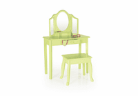 GUIDECRAFT Vanity and Stool - Light Green