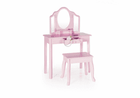 GUIDECRAFT Vanity and Stool - Pink