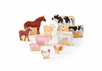 GUIDECRAFT Wedgies Farm Animals Set