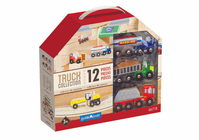 Guidecraft Wooden Truck Collection Set of 12