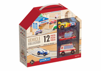 Guidecraft Wooden Vehicle Collection Set of 12