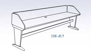 DIVERSIFIED WOODCRAFTS In-Line Panel Leg Workstation