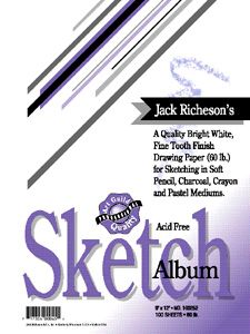 Jack Richeson & Co. Inc. SKETCH PAD, 60 lb., 100 Sheet, 5.5x8.5
