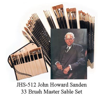 John Howard Sanden 33 Brush Master Sable Set