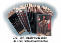 JOHN HOWARD SANDEN Professional Collection BRUSH SET - 47 Pieces