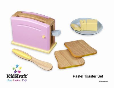 KIDKRAFT Pastel Toaster Set