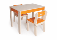 Little One's Table and Chairs - Orange