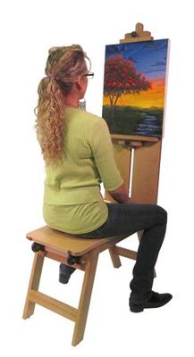 Martin Rolling Wooden Bench Style Easel - Click to enlarge