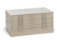 Mayline® 5-Drawer C-File White Alvin Files-37"X25 3/4"X2" White