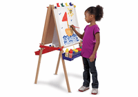 Melissa & Doug Deluxe Wooden Standing Art Easel