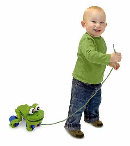 Melissa & Doug Frolicking Frog Pull Toy