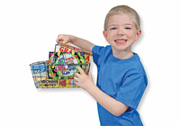 Melissa & Doug Grocery Basket w/ Play Food