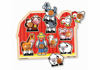 Melissa & Doug Large Farm Jumbo Knob