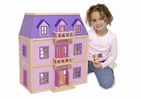 Melissa & Doug Multi-Level Wooden Dollhouse
